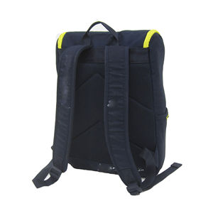 Mochila escolar moderna con bloques de color, tela resistente al agua, compartimento acolchado interno para portátil de 15.6 pulgadas y mochila escolar. - Product Image 6