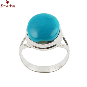 Factory supply wholesale fashion handmade 925 sterling silver <b>turquoise</b> gemstone <b>ring</b> for men's ready stock low price - Product Image 1