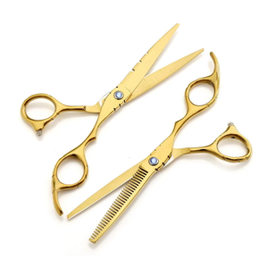 Tijeras de Entresacar para Diestros de Calidad Premium, Punta de Cuchilla Afilada de Máxima Precisión, Acero Inoxidable 4Cr13, Uso Profesional para Barbería - Product Image 1