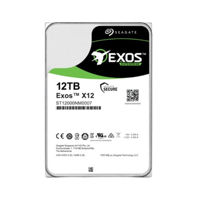 ST12000NM0007 12TB SATA Enterprise Hard Drive 7200RPM 3.5 Inch Internal HDD Metal Shell 256MB Cache 600MB/s Interface for Server