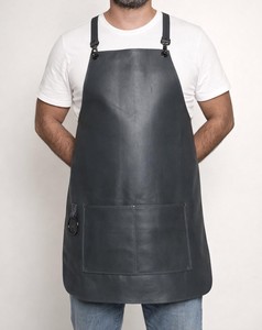 Genuine Leather Executive Chef Apron for High-End Kitchens-Luxury Professional Cooking Uniform Waterproof Smell Proof Heavy Duty - Product Image 1