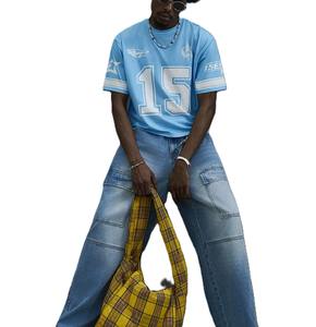 Camiseta Deportiva Unisex de Fútbol Americano, Talla Grande, Manga Corta, Número 15, Diseño Gráfico en la Parte Delantera, Transpirable, Antibacteriana, de Secado Rápido - Product Image 1