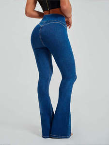 Best Price High Quality Plus Size Women's Vintage Eco-Friendly Breathable Streetwear Casual Sand Wash Midweight Denim <b>Cargo</b> - Product Image 3