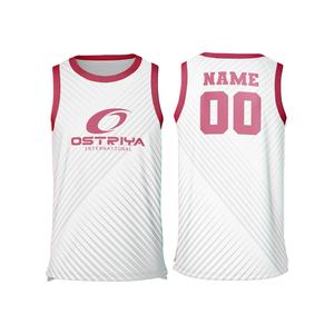 Camiseta de Baloncesto Personalizada con Nombre de Equipo, Transpirable, Tallas Grandes, Impresión por Transferencia de Calor, Sin Mangas, Unisex, MOQ Bajo - Product Image 1