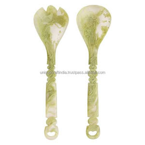 Cuchara acrílica de calidad superior 2025 con nuevo mango de bola de forma redonda decorativa Cubiertos de diseño clásico para bodas - Product Image 2