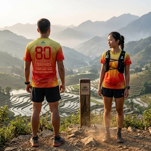 เสื้อวิ่งขายส่ง รับทำโลโก้ เสื้อยืดกีฬา แห้งเร็ว ระบายอากาศดี เหมาะสำหรับออกกำลังกาย - Product Image 2