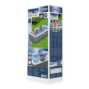 Cho Bestway 56441 điện thép gia đình hồ bơi bền 4.04m x 2.01M PVC hình chữ nhật ngoài trời Mặt đất bơi giải pháp - Product Image 6