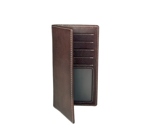 [Retail Price][In Stock] Castello Unisex Cowhide Vegetable Tanned Leather <b>RFID</b> Long <b>Wallet</b> Black Brown - Product Image 2