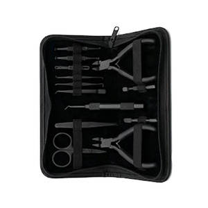 Pinzas de Acero Inoxidable de Alta Calidad para Extensiones de Cabello, Kit de Herramientas Metálicas Profesionales para Aplicación de Extensiones de Cabello, Salón de Belleza, Barbería - Product Image 3