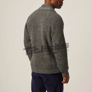Soft Knit Men <b>Cardigans</b> With Elegant Front <b>Button</b> Design For Modern Casual Fashion Wear Men <b>Cardigans</b> - Product Image 3