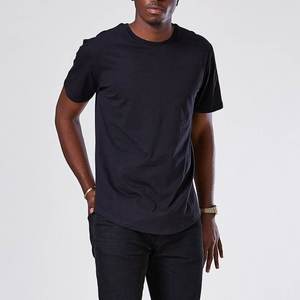 T-shirts pour hommes du fabricant, col rond, 100 % coton, ourlet incurvé - Product Image 1