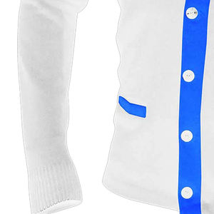Voulez-vous des logos personnalisés sur des pulls à col en V de haute qualité pour les sororités/fraternités/écoles/collèges/universités ? Logos sur cardigan tricoté. - Product Image 2
