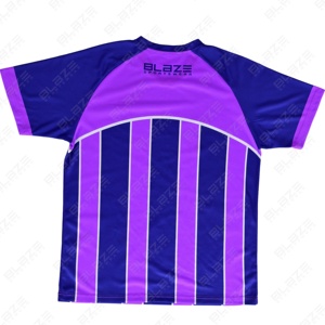 เสื้อฟุตบอล/ฟุตบอลสีฟ้าแบบระเหิดผ้าโพลีเอสเตอร์100% แห้งเร็วระบายอากาศได้ดีกำหนดโลโก้และชื่อได้ตามต้องการ - Product Image 2