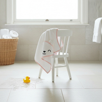 Toalla de baño con capucha para bebé, ultra lujosa, de algodón, con bordado, sostenible, premium, súper suave, con estampado animal y orejas.