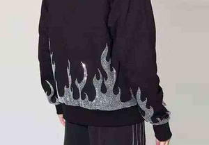 Fabricante Profesional de Ropa Deportiva de Invierno para Hombre, Sudaderas con Pedrería 100% Algodón, Diseño Personalizado Bordado - Product Image 5