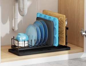 OEM/ODM <b>Small</b> Countertop Drain Bowl and Dish Rack Water Cup Storage Rack Multifunction <b>Kitchen</b> Organizer Shelf - Product Image 2