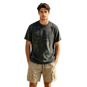 Men 2 Piece Outfit Manufacturer Cotton T Shirt Cargo Shorts Summer Casual OEM ODM <b>Bulk</b> Wholesale - Product Image 1