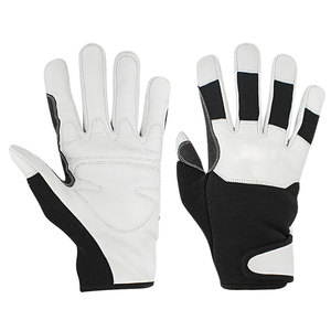 Gants de travail en cuir de vachette robustes pour hommes, gants de sécurité pour la construction industrielle avec fonction antidérapante, gants en cuir - Product Image 1