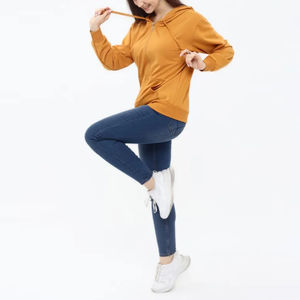 Sudadera con Capucha para Mujer, Casual, de Invierno, Manga Larga, con Cierre, Gruesa, 100% Algodón, Felpa Francesa, con Logotipo, Opciones Personalizables - Product Image 6