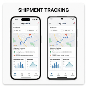 Aplicación de Logística Royalcraft – Seguimiento de Envíos, Gestión de Entregas, Seguimiento de Flotas y Optimización de Rutas iOS/Android - Product Image 1