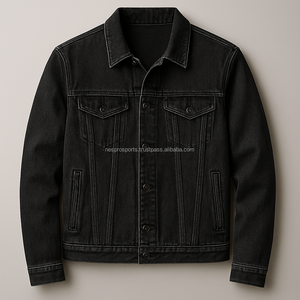 Veste en jean slim pour homme, boutonnée, style décontracté, tendance 2026, fournisseur en gros - Product Image 1