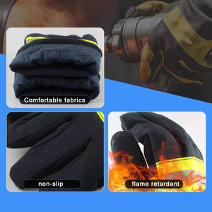 Guantes de Bombero Resistentes al Agua, al Fuego y al Desgaste, de Cuero Vacuno, Antideslizantes, Duraderos y Ecológicos - Product Image 5