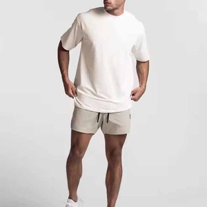 T-shirt en coton blanc pour homme, manches courtes, col rond, coupe classique, jersey uni, respirant, couleur unie - Product Image 5