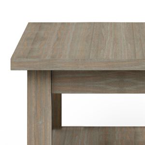 Tavolino stretto grigio anticato stile Shaker per comodini - Product Image 2