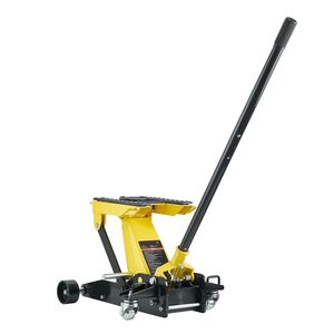 Cric de sol hydraulique en acier à profil bas, capacité 2 tonnes (4409 lb), à piston unique, avec pompe de levage rapide, pour voitures - Product Image 1