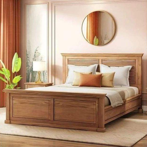 Muebles de cama de madera de teca suave más vendidos, diseño moderno, tamaño personalizado, duraderos y de alta calidad. - Product Image 2