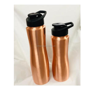 Botella de Agua Potable de Cobre Ecológica Auténtica para Uso Diario, Promueve la Digestión, la Hidratación y el Equilibrio del Bienestar, Unisex - Product Image 3