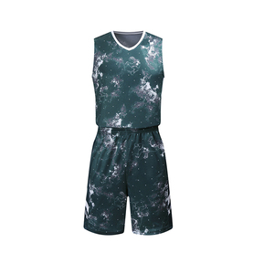 Tenue de Basketball Personnalisée Pas Chère, Respirante, Séchage Rapide, Ensemble Maillot d'Équipe Imprimé, Vêtements de Sport en Gros pour Hommes et Femmes, 100% Polyester - Product Image 2