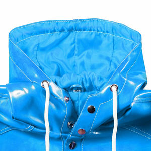 Chaqueta Impermeable para Hombre, Resistente, de PVC, Protección Contra Tormentas, con Opción de Logotipo Frontal, Transpirable, de Secado Rápido, Personalizable, Largo Regular - Product Image 4