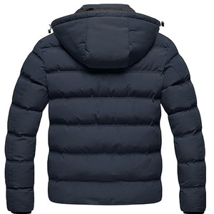 Chaquetas acolchadas ligeras para hombre con capucha desmontable, resistentes al agua, abrigos casuales de invierno, chaqueta de esquí con capucha y aislamiento. - Product Image 2