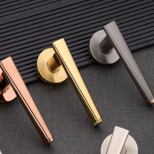 Poignées de porte et de fenêtre de style moderne et épuré, disponibles en finitions or, or rose, blanc et gris, pour la rénovation de la maison. - Product Image 2