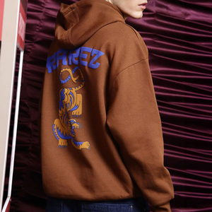 Sudadera con Capucha Oversize para Hombre, Color Sólido, Forro Polar de Algodón, Estilo Casual Otoñal, Corte Regular, Diseño con Bolsillos, Transpirable - Product Image 2