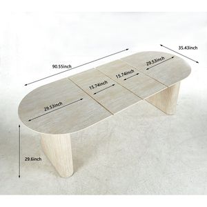 Gamba Estensibile in MDF per Tavoli da Pranzo, Ufficio e Caffè - Product Image 3