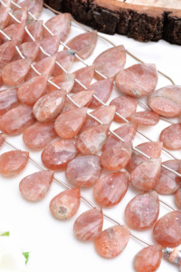 Piedra de sol natural facetada redonda, 9 pulgadas, piedra preciosa para joyería, piedra natural a granel para la fabricación de joyería fina. - Product Image 3