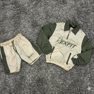 Rexfit Sports Wholesale Mens Zipper Windbreaker Set Nylon <b>Jacket</b> <b>Short</b> Sportswear Set Summer Set Tracksuit Set Wholesale - Product Image 1