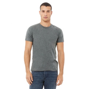 สีเทาเข้ม Heather แขนสั้นขายส่งเสื้อยืดฤดูร้อนระบายอากาศเสื้อยืด Unisex ผู้ใหญ่ Sofspun Jersey เสื้อยืดลูกเรือ - Product Image 4