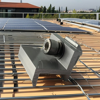 Collier de serrage en aluminium de haute qualité pour applications de montage solaire sur toiture et au sol, abris de voiture - HOLCOM HOL.EC-35-F1 Anodisé Fabriqué au Vietnam