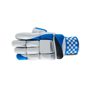 Gants de frappe de cricket en cuir Pittards professionnels personnalisés, légers, haute protection, rembourrage gris glacé, protège-mains de frappe. - Product Image 4