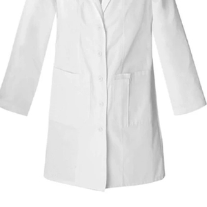 Uniforme Médico de Invierno, Bata Blanca con Detección de Agujas, Material de Algodón y Poliéster para Trabajadores de Hospitales y Laboratorios, Unisex - Product Image 4