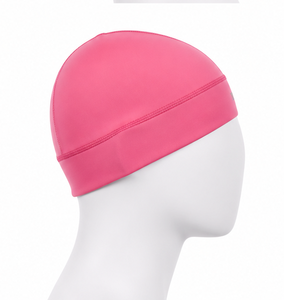 Bonnet ajusté rose personnalisé avec logo, respirant, imperméable, en Spandex et Polyester, pour le sport et la course à pied - Product Image 2