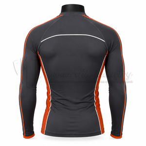 T-shirt de compression à manches longues personnalisé pour homme – Vêtement de sport athlétique pour entraînement MMA, BJJ, gym et fitness - Product Image 2