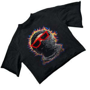 Fabricant de t-shirts tricotés surdimensionnés à manches courtes imprimés brodés et décontractés avec 100% de coton respirant - Product Image 2