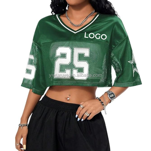 Maglia da Football Americano Personalizzata con Scollo a V, Stampa Digitale, Traspirante, Asciugatura Rapida, Stile Streetwear, Vestibilità Ampia, in Maglia di Poliestere - Product Image 6