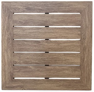 Mesa de Centro de Madera de Teca Sólida de Grado Comercial, Rectangular, Acabado Natural, Diseño Rústico Moderno - Product Image 6