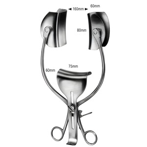 Retractor Abdominal Collin de Acero Inoxidable de Grado Quirúrgico para Cirugía General, Aplicaciones Hospitalarias y Clínicas - Product Image 1