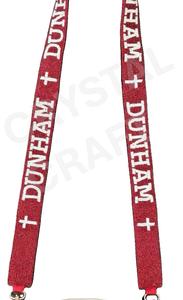 Correa de Tela con Cuentas de Martin Brother, Texto Rojo, Estrella Blanca, Accesorio Vintage Ecológico para Bolso de Mano - Product Image 3
